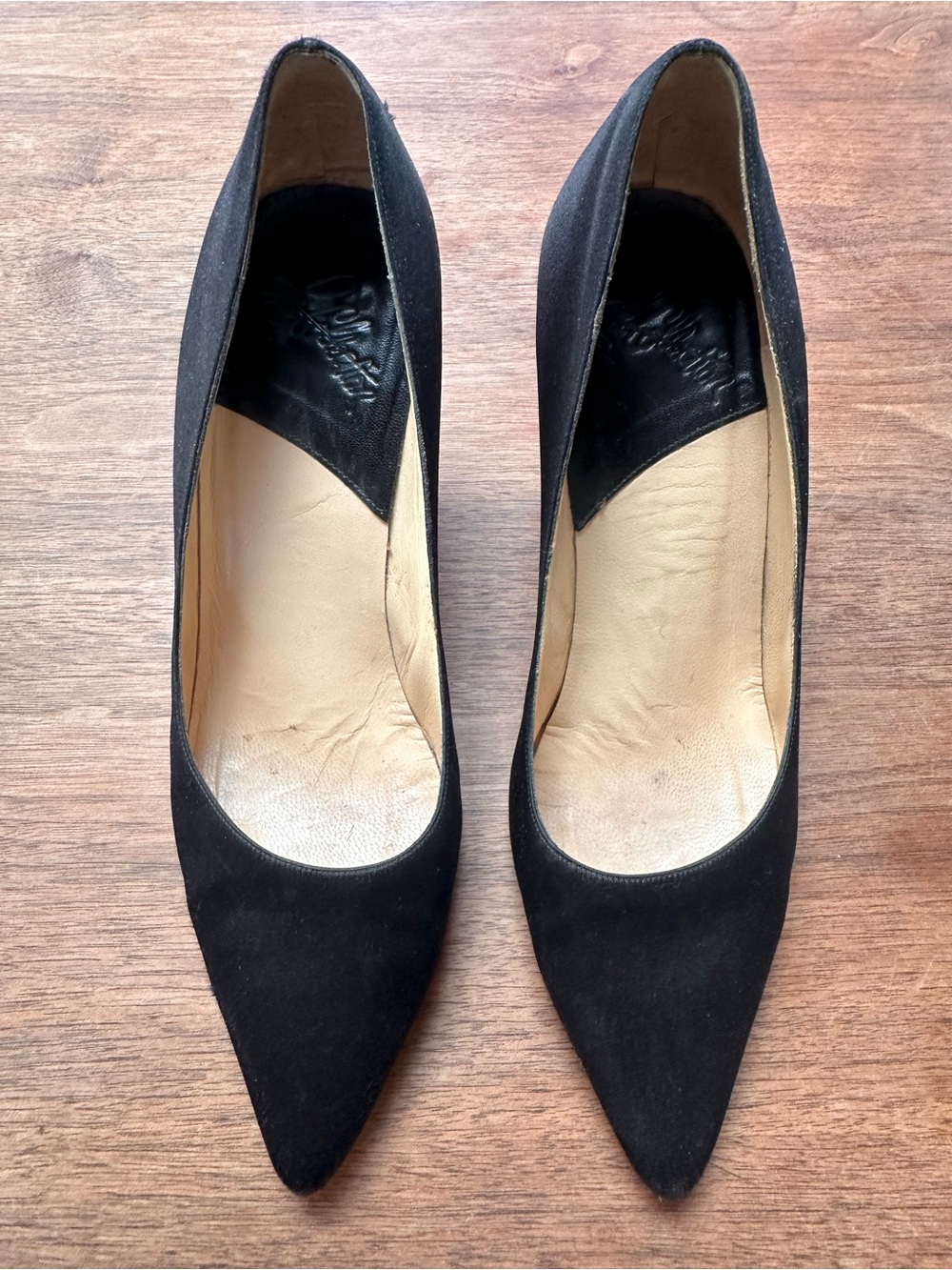 Vintage Charles Jourdan "La Collection" Black Peau de Soie Evening Pumps